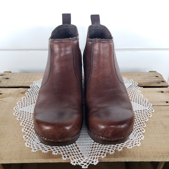 **SOLd*thankyou🌹HTF Dansko Frankie☆Antique Burnished Brown☆EU39 /US 8.5-9 - Picture 10 of 14